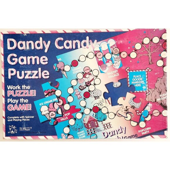 1970s Dandy Candy Game Puzzle Vintage SEALED NOS Tee Pee Toys No. 8460 USA BRDGM - Picture 3 of 4